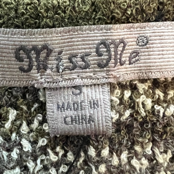 Miss Me Blend In Camo Kimono Oversized Cardigan Sweater S Long Duster Open Front - Picture 11 of 12